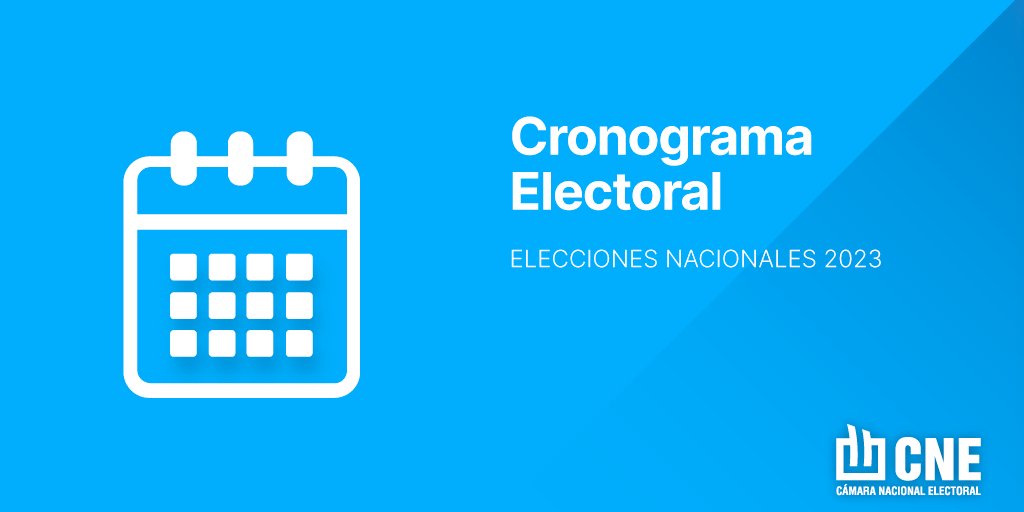 ELECCIONES 2023 – SE CONFIRMÓ EL CALENDARIO ELECTORAL