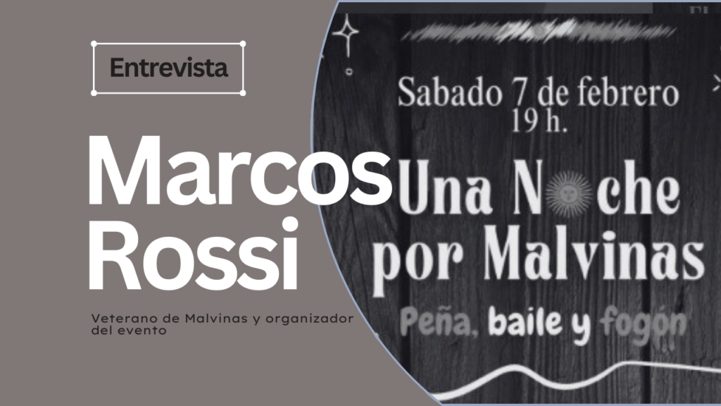 Marcos Rossi - Veterano de Malvina y organizador del evento