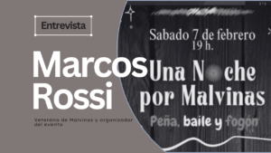 Marcos Rossi - Veterano de Malvina y organizador del evento