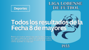 Liga Lobense de Futbol - Resultados de la 8° fecha