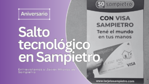 Sampietro y su tarjeta VISA