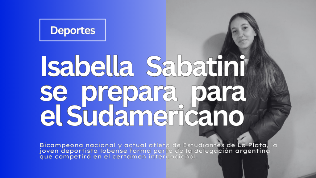 Isabella Sabatini se prepara para el Sudamericano