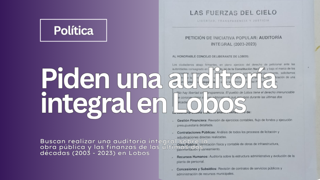 La idea es impulsada por la militancia local libertaria "LAS FUERZAS DEL CIELO"