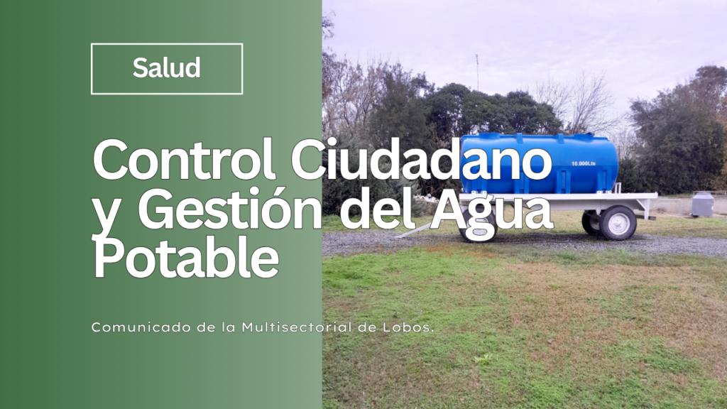 Multisectoril de Lobos - Comunicado