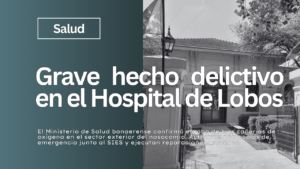 Salud - Robo en el Hospital de Lobos