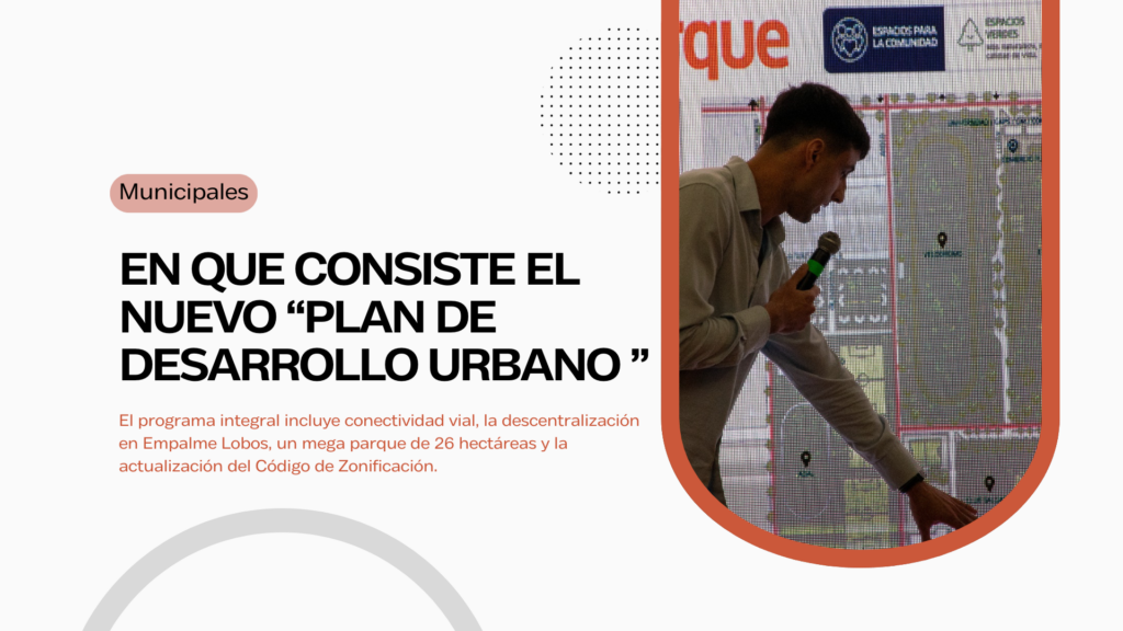 El arquitecto Tomas Martinez haciendo la exposición del proyecto "LA CIUDAD QUE QUEREMOS"