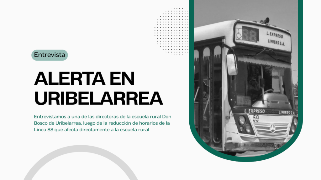 El recorte en los horarios de la Línea 88 afecta a los estudiantes de varias casa educativas