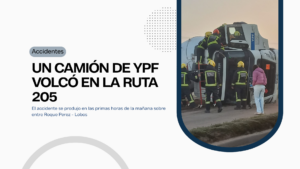 vuelco en la ruta 205