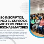 Con 380 inscriptos, comenzó en Lobos el Curso de Cuidado Comunitario de Personas Mayores dictado por la Universidad Pública Nacional