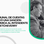 Multa impuesta a Jorge Etcheverry