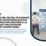 UN MOTOCICLISTA FUE DETENIDO TRAS INTENTAR EMBESTIR A INSPECTORES DE TRÁNSITO DURANTE LOS FESTEJOS DEL DÍA DEL ESTUDIANTE